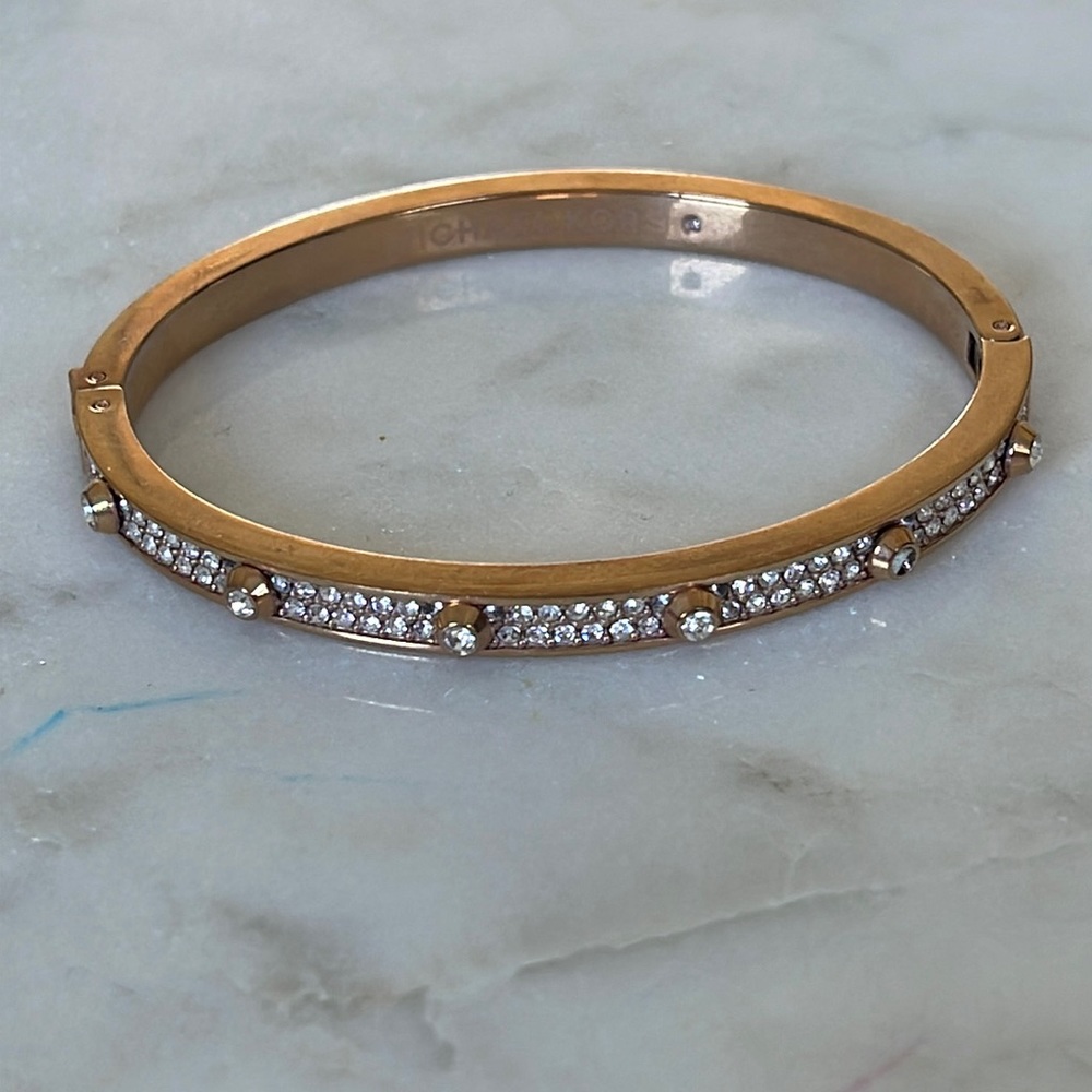 Michael Kors Bracelet Rose Gold w CZ